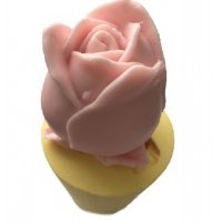 гигант 3D роза в цилиндър силиконова форма молд украса фондан тесто свещ гипс сапун гипс свещ, снимка 1 - Форми - 36824887