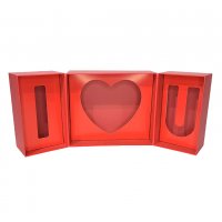 Кутия за декорация I LOVE YOU , Червена, снимка 1 - Романтични подаръци - 39873243