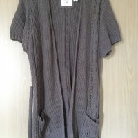 Oversized жилетка с колан H&M, снимка 5 - Жилетки - 31536593