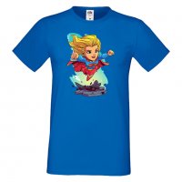 Мъжка тениска DC Super Girl Star Wars Игра,Изненада,Подарък,Геймър, , снимка 9 - Тениски - 36808460