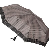 Автоматичен чадър за дъжд, черен на точки, 28 см, снимка 3 - Други - 42876964