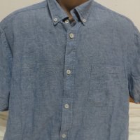 Мъжки ризи с къс ръкав от лен Linen Life, снимка 3 - Ризи - 37046867