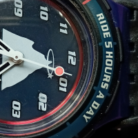 Рядък Оригинал Швейцарски Часовник Swatch Snowpass 1998 200м Swiss Made, снимка 10 - Мъжки - 44667363