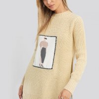 NA-KD дамски пуловер туника , снимка 1 - Блузи с дълъг ръкав и пуловери - 39703014