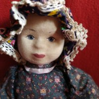 Стара ръчно изработена кукла момиче за колекционери но и за игра, снимка 6 - Колекции - 29699271