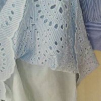 Летен сет от пола, бюстие и риза в синьо и бяло🍀❤M,M/L❤🍀арт.4283, снимка 5 - Комплекти - 36945508
