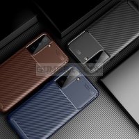 Samsung Galaxy S21 (5G) Карбонов удароустойчив гръб, снимка 1 - Калъфи, кейсове - 32150165