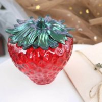 3d Грамадна ягода кутия с капак кашпа силиконов молд форма гипс смола свещ декор, снимка 4 - Форми - 44329928