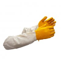 Пчеларски ръкавици модел 2020 МАХ, от естествена кожа с ръкавели (максимална защита от ужилване), снимка 2 - За селскостопански - 31964582