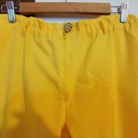 Жълт модерен свеж и ефектен панталон, снимка 7 - Панталони - 40861271