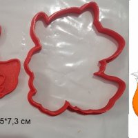 Сладка Лисица пластмасов резец форма за фондан тесто бисквитки, снимка 1 - Форми - 30493389