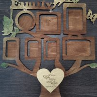 Семейно дръвче със снимки , снимка 2 - Сувенири от дърво - 31716950