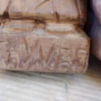 Стара дървена фигура , снимка 2 - Други ценни предмети - 34566359