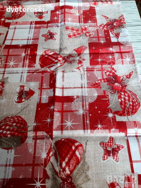 Покривка за маса -тишлайфер -Коледа и калъфки за декоративни възглавнички, снимка 1