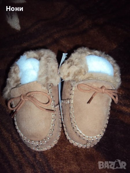 Детски пантофи от агнешка кожа 20 номер, снимка 1