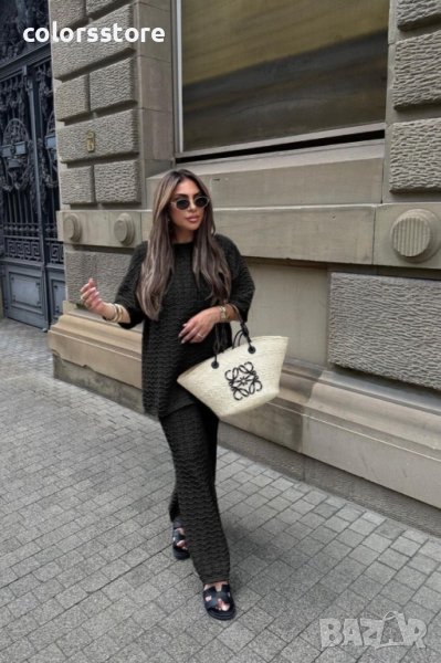 ДАМСКИ ПЛЕТЕН КОМПЛЕКТ BLACK, снимка 1