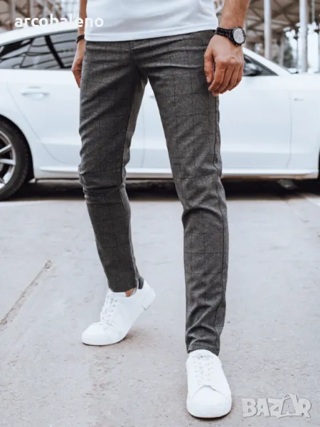 Мъжки ежедневен графитен панталон, снимка 1