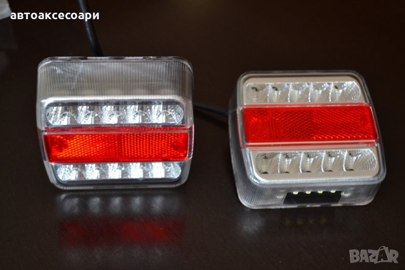 ЛЕД комбинирана задна светлина със 16 SMD диода 12V/24V, снимка 1