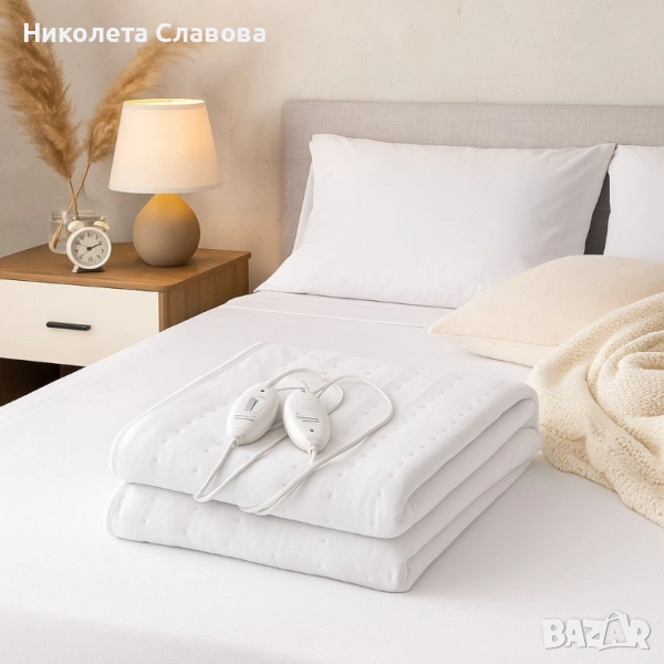 Затопляща постелка за легло Termomax, 60W/120W, 150х80см/160х140см, електрическа, полиестер, снимка 1