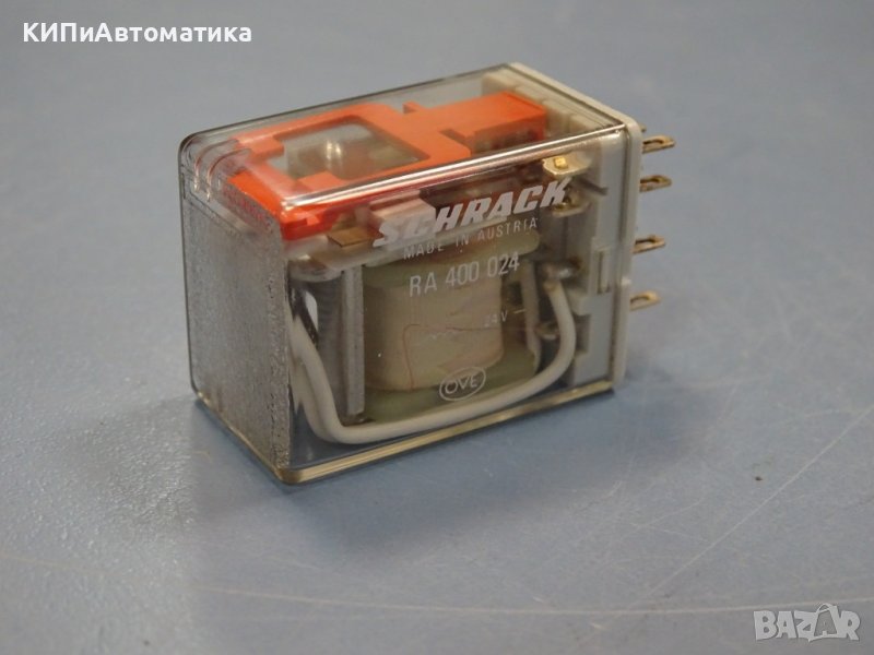 реле SCHRACK RA 400 024 electro mechanical relay 24VDC, снимка 1