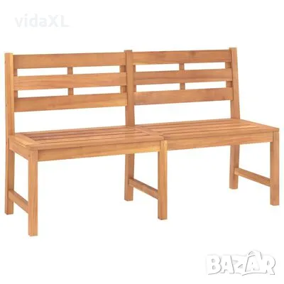 vidaXL Градинска пейка, 150 см, тиково дърво масив(SKU:316635, снимка 1