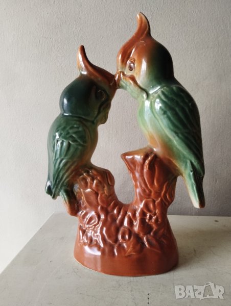 керамична статуетка-папагали, снимка 1