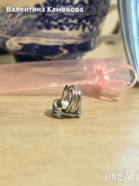 Сребърни обеци(925)  ,нови .Английско закопчаване , снимка 1