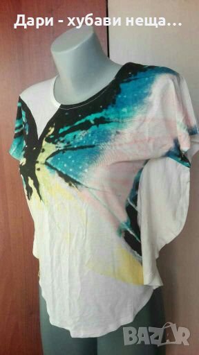 Красива нова тениска „пеперуда”🍀❤M/L,L,XL❤🍀арт.4249, снимка 1