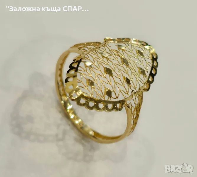 Златен пръстен-1.21гр., снимка 1