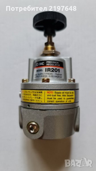 Пневматичен регулатор на налягане прецизен 1/4", снимка 1