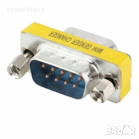 Преходник Адаптер съединител от ConPort DB9 Мъжко към Мъжко Digital One SP01428 Adaptor-changer DB9 , снимка 1