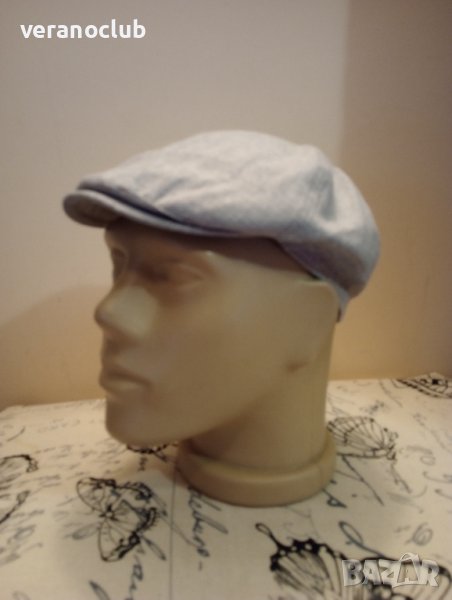 Сив мъжки каскет 57/58 см, снимка 1