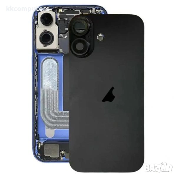 Капак батерия / Задно стъкло Оборудван + Магнит за iPhone 17 6.3 / Черен / Баркод : 484327, снимка 1