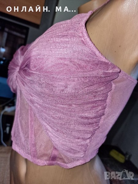 Бюстие тюл с цип задна част м л , снимка 1