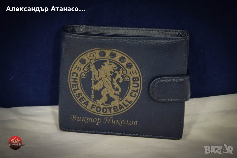 Персонализирано мъжко портмоне от ЕСТЕСТВЕНА КОЖА, снимка 1