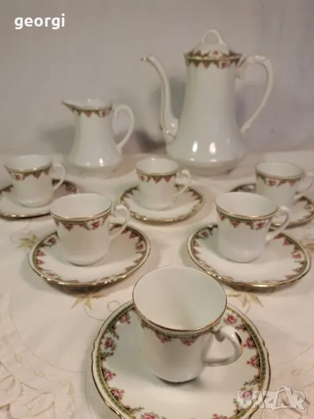 порцеланов сервиз за чай и кафе Limoges   8/1, снимка 1