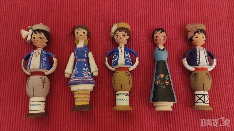 Дървени мускалчета, кукли подаръци от БГА Балкан. , снимка 1