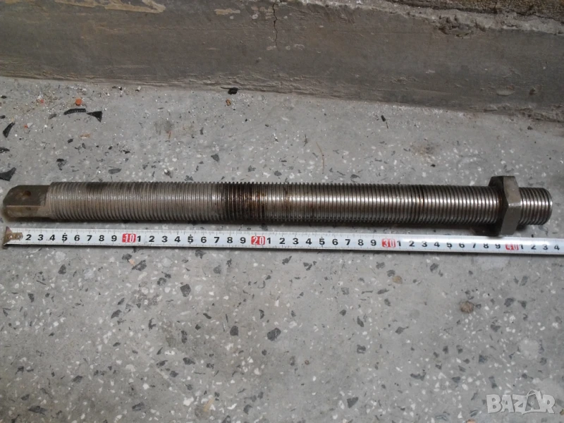 винт с гайка  неръждаем, снимка 1