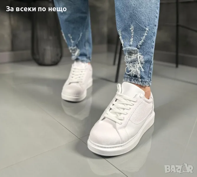 Мъжки Бели Ежедневни Обувки Код D2541, снимка 1