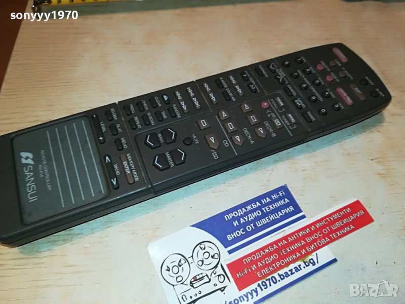 SANSUI RS-F14 AUDIO REMOTE 2102230831, снимка 1