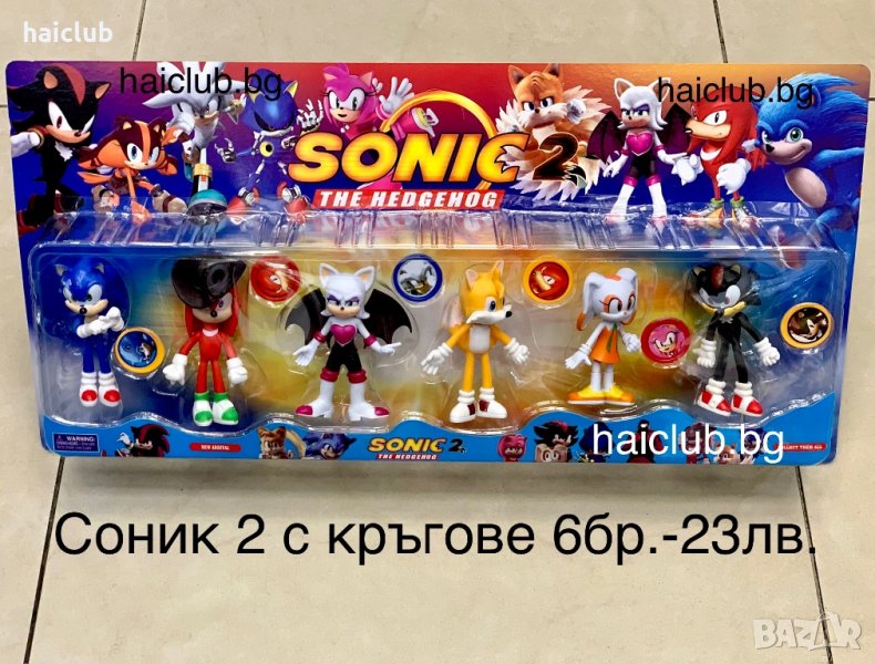 Соник  фигури 6бр./Sonic/Соник/Соник 6бр., снимка 1