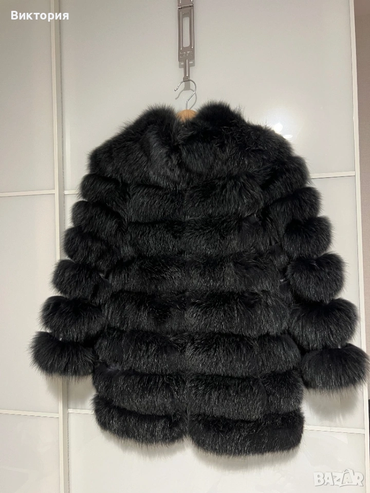 Палто естествен косъм лисица, снимка 1