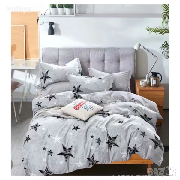 Двулицево спално бельо (размер за приста), 4 части - Модел WS15350, снимка 1