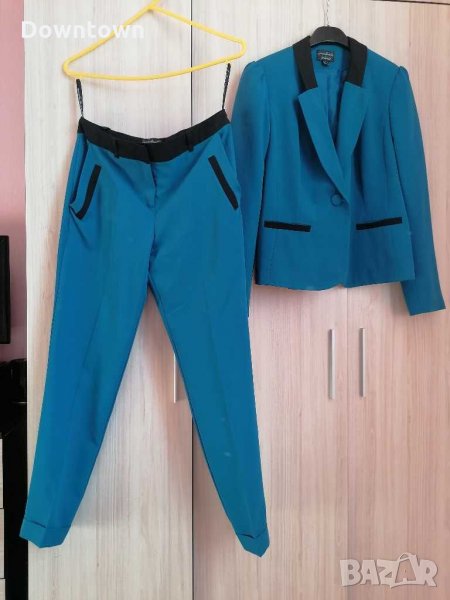 ATMOSPHERE  син дамски костюм#slim fit# комплект от панталон и сако , снимка 1