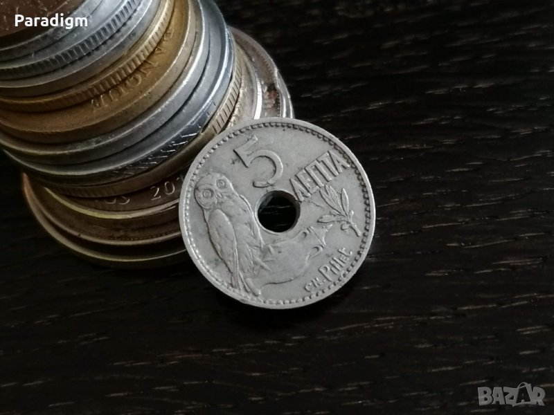 Монета - Гърция - 5 лепти | 1912г., снимка 1