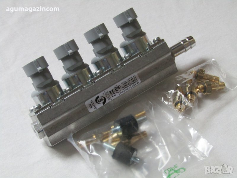 Rail DAKOTA IG7 качествана италианска бърза инжекторна рейка 4цил за газов инжекцион, снимка 1