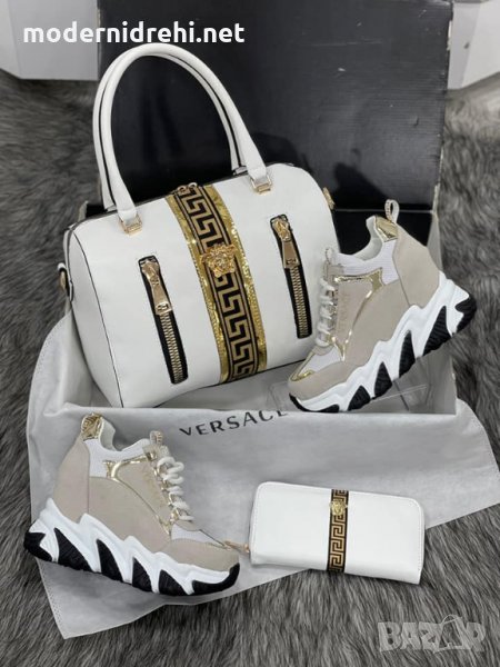 Дамска чанта портфейл и кецове Versace код 141, снимка 1