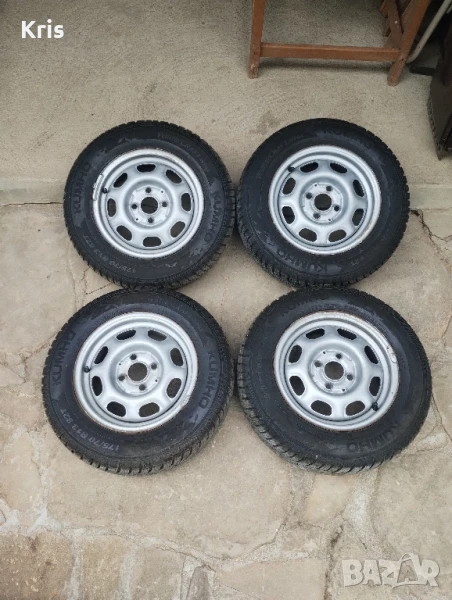 Зимни гуми с джанти 4бр. 175/70/R13 Kumho, снимка 1