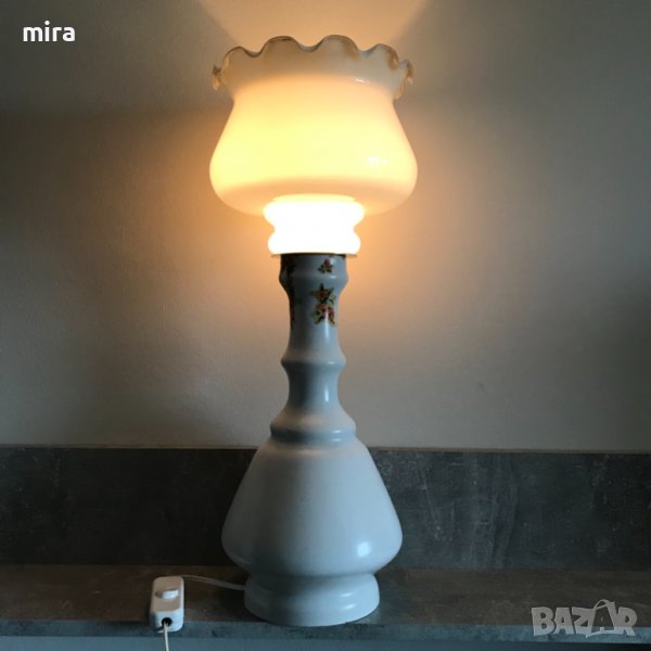 Нощна лампа с основа от фин порцелан, снимка 1
