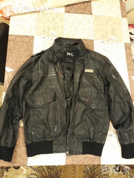 Мъжко черно марково яке стилен бранд, снимка 1